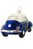 Das weiße-blaue VW Cabrio Käfer ist nicht nur auf der Straße ein echter ...