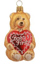Teddy mit Herz Baby´s First, gold