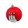 Kugel Hamburger Wappen rot 10 cm