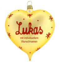 Herz gold mit Ihrem Wunschnamen
