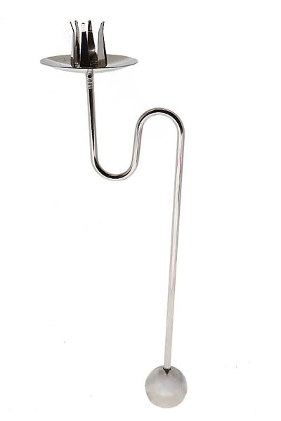 6 Pendelkerzenhalter silberfarben