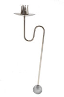 6 Pendelkerzenhalter silberfarben